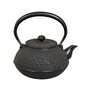 山下工芸(Yamashita kogei) 鉄瓶 亀甲アラレ W16×D18.5×H19cm 日本製 鉄瓶 平丸型 1.2L 55379