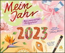 Mein Jahr 2023 - Mein persoenlicher Alltagsplaner - Wand-Kalender - Broschueren-Kalender - 30x24,4 - 30x48,8 geoeffnet