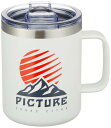 (ピクチャー) ステンレスマグカップ (保冷保温・400ml・蓋付き) ( ACC124P / TIMO INSULATED CUP ) アウトドア キャンプ White