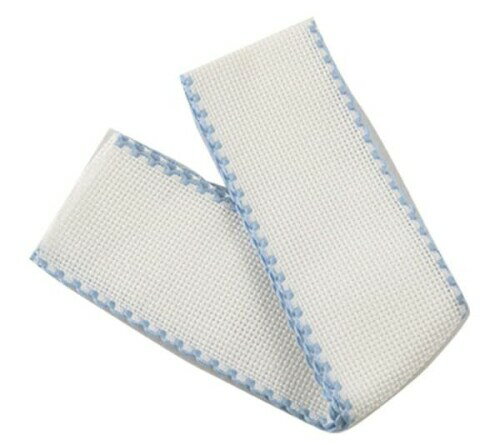 Original Zweigart Handarbeits-Stoff 刺しゅう布 『ZWEIGART (ツバイガルト) アイーダテープ 5cm巾 1mカット 7107-151 水色』