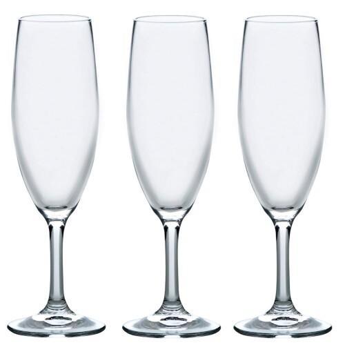 東洋佐々木ガラス シャンパングラス フルートシャンパン シャンパングラスコレクション ステム・バーアイテム 165ml 3個入り 割れにくい 泡立ち機能付き ワイングラス フルートグラス