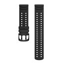 POLAR(ポラール) シリコンリストバンド 22mm ナイトブラック S-L 910112400