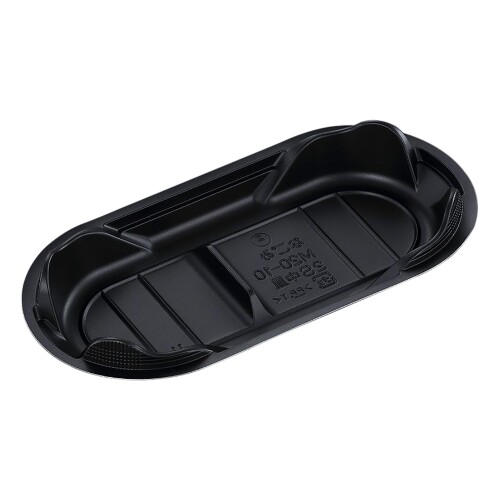 中央化学 日本製 使い捨て容器 CTなごみ M20-10 2S BK 中皿 50枚入サイズ:約19.5×9.7×2.7cm
