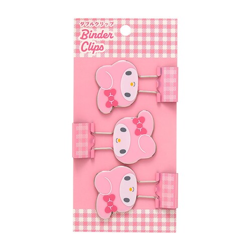 サンリオ(SANRIO) ダブルクリップ 3個セット マイメロディ ABS・スチール 615374