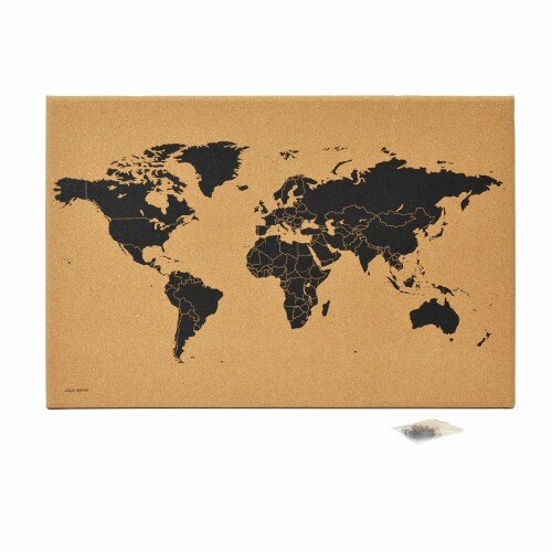 ビーシーエル(b.c.l) bcl 地図 世界地図 コルクワールドマップ 60×40cm 茶 4992831966685