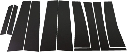 BRIGHTZ プレサージュ U31 超鏡面ブラックメッキピラーパネルカバー 10PC バイザー無し用
