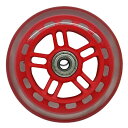 JD RAZOR 4インチ ホイール リム色付 ホイール(ベアリング付) RED