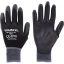 TRUSCO(トラスコ) カラーナイロン手袋PU手のひらコート ブラック M TGL-3535-BK-M x 10 双