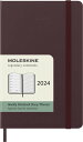 モレスキン(Moleskine) 手帳 2024 年 1月始まり 12カ月 ウィークリー ダイアリー ハードカバー ポケットサイズ(横9cm×縦14cm) バーガンディレッド DHF1012WN2Y24
