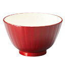 J-kitchens お椀 日本製 フレア マルチボウル L 真紅 (1客) 13.4cm 食洗機対応 電子レンジ対応 その壱