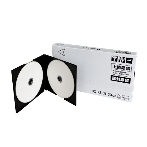 Verbatim �С��٥����� �����֤�Ͽ���� BD-RE DL 50GB 20�� 5mm�ĥ��󥹥�ॱ���� ���󥯥����åȥץ���б��ʥۥ磻�ȡ� ����2�� ...