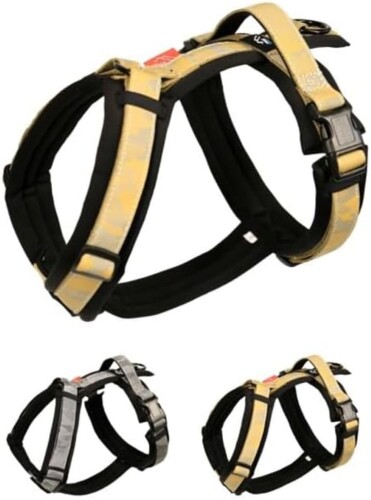 Collars, Harnesses, Leashes - Zero Harness (ゴールドカモ・リフレクト, XL)