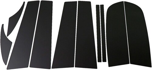 BRIGHTZ カローラルミオン 150系 超鏡面ブラックメッキピラーパネルカバー 10PC バイザー無し用