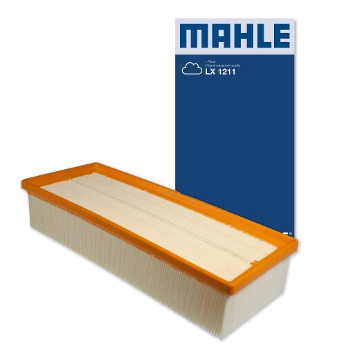 マーレ (Mahle) エアフィルター アウディ フォルクスワーゲン車用 長さ344.5mm 幅135.5mm 高さ70mm LX 1211