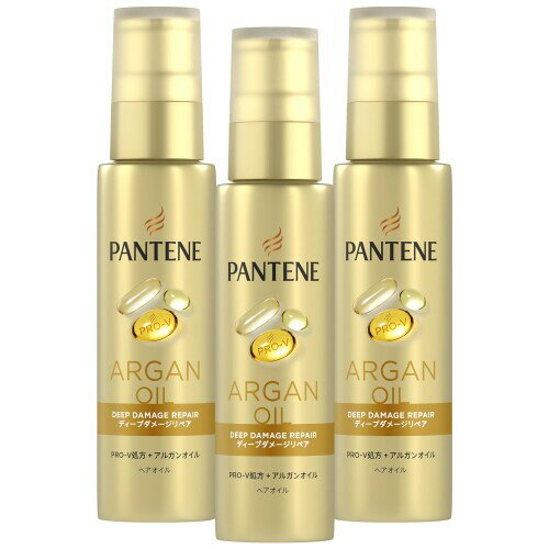 パンテーン 洗い流さないトリートメン(ヘアオイル) 70mL×3個 ディープダメージリペア