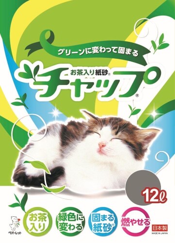 ペパーレット 猫砂 お茶入り紙砂チャップ 12L