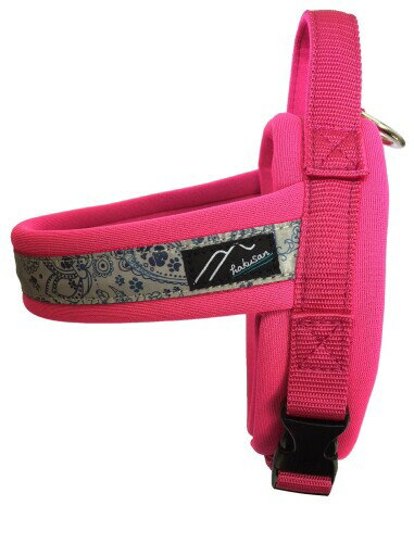 Harness Leash - Hakusan(ハクサン) コンフォートジャストフィットハーネス ラズベリー×ホットピンク 4サイズ