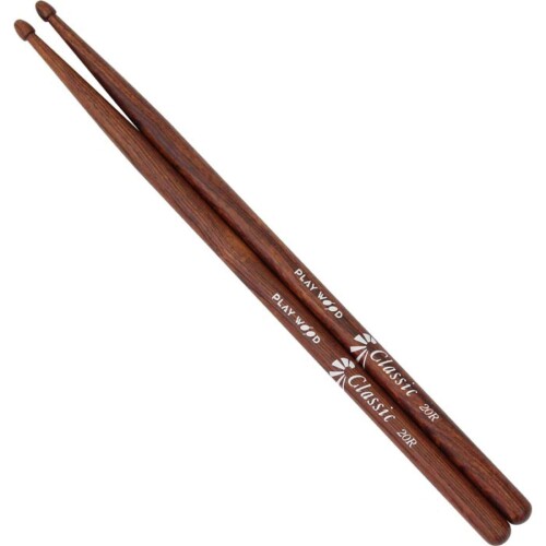 PLAY WOOD プレイウッド ドラムスティック 20R 寸法:直径15×380mm 材質:ホンジュラスローズ Classic Series クラシックシリーズ 弾丸チップ+長いテーパーヘッドの当たりが柔らかオーケストラ向きのスティックです。 商品コード20081252478商品名PLAY WOOD プレイウッド ドラムスティック 20R型番20R※他モールでも併売しているため、タイミングによって在庫切れの可能性がございます。その際は、別途ご連絡させていただきます。※他モールでも併売しているため、タイミングによって在庫切れの可能性がございます。その際は、別途ご連絡させていただきます。