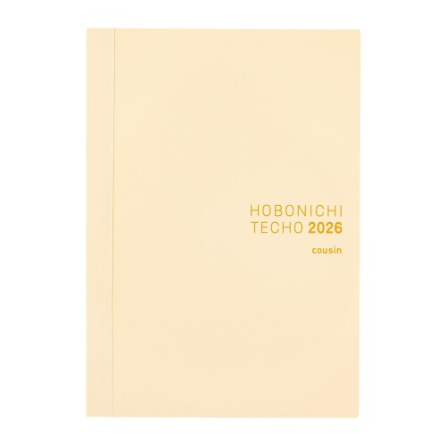 ほぼ日手帳2026本体カズン 英語版(A5/1日1ページ(英語)/1月/月曜はじまり)