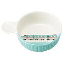 萬古焼 子供 食器 陶器 オーブン対応 手付き スープカップ ボウル (大) 超特急 エメラルド 直径約13.5cm 電子レンジ 食洗機対応 日本製 18629