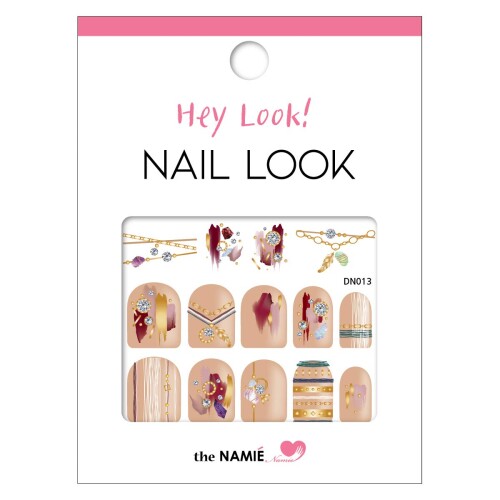 ナミエネイル Hey Look DN013 (1シート) 内容量:1シート 商品紹介 【ナミエネイル Hey Look! DN011】 ■デザインそのまま貼るだけ! ■手軽に簡単に完成するネイルアート! ■DN011 【内容量】 1シート 原材料 ■成分 PET、UVインク、水性粘着剤 使用方法 (1) 爪の汚れや油分はしっかりとふき取ります。 (2) お好きなデザインを選びピンセットなどで取り上げます。 (3) お好きな位置に貼り付けしっかりと密着させます。 (4) トップコートやトップジェルで完成。 商品コード20081640489商品名ナミエネイル Hey Look DN013 (1シート)カラーDN013※他モールでも併売しているため、タイミングによって在庫切れの可能性がございます。その際は、別途ご連絡させていただきます。※他モールでも併売しているため、タイミングによって在庫切れの可能性がございます。その際は、別途ご連絡させていただきます。