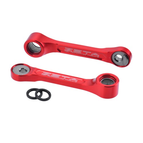 ジータレーシング(ZETA RACING) CRF250R/RX '22-24,CRF450R/RX '21-24 アジャスタブルリンク(車高調) レッド ダートフリーク DIRTFREAK F4102