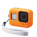 エレコム GoPro HERO8 Black ケース シリコン素材 オレンジ AC-GP8BSSCDR(2)