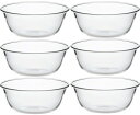 iwaki(イワキ) 耐熱ガラス スイーツカップ フルーツ 300ml ×6個セット KBT945