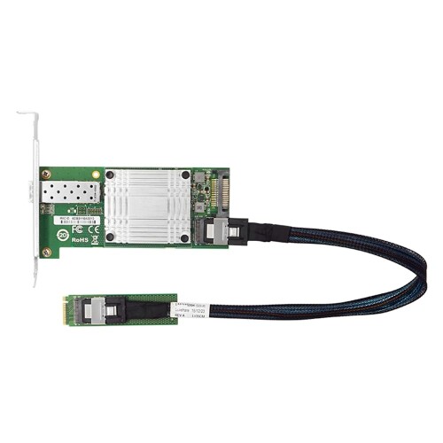 LRES2221PF-SFP 10 GシングルポートからSFF-8087/M.2イーサネットネットワークアダプター（1ntel 82599ベース）