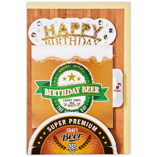 Hallmark オルゴールカード 誕生日 ビール 800772 【サイズ】5×150×220mm 【特徴】カードを開くとビールジョッキがポップアップします。・箔加工、スパンコール付き。・曲名バースデーソング 説明 カードを開くとビールジョッキがポップアップします。 ■箔加工、スパンコール付き。 ■曲名バースデーソング 商品コード20063980508商品名Hallmark オルゴールカード 誕生日 ビール 800772型番800-772カラービール※他モールでも併売しているため、タイミングによって在庫切れの可能性がございます。その際は、別途ご連絡させていただきます。※他モールでも併売しているため、タイミングによって在庫切れの可能性がございます。その際は、別途ご連絡させていただきます。