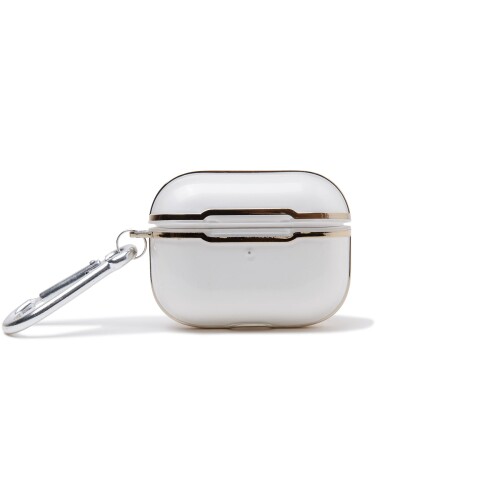AirPods Pro 第1世代 case エアポッズ プロ ケース ポリカーボネート（耐衝撃）クリア/ゴールド カラビナ付き apprc-pf02 衝撃にとても強いポリカーボネート製のAirPods Pro ケース 【AirPods Pro対応】クリア × メタルコート ハイブリッド保護ケース(カラビナ付き) AirPods Proをスタイリッシュに守る。高強度×高級感のハイブリッドケース。 あなたの大切なAirPods Proを、しっかり守りながら魅せる。 ポリカーボネート素材を採用した、耐衝撃性に優れた保護ケースです。 商品コード20081648519商品名AirPods Pro 第1世代 case エアポッズ プロ ケース ポリカーボネート（耐衝撃）クリア/ゴールド カラビナ付き apprc-pf02型番apprc-pf02カラークリア ゴールド※他モールでも併売しているため、タイミングによって在庫切れの可能性がございます。その際は、別途ご連絡させていただきます。※他モールでも併売しているため、タイミングによって在庫切れの可能性がございます。その際は、別途ご連絡させていただきます。