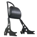 ハーレー スポーツスター デタッチャブル バックレスト シーシーバー マットブラック パッド付き XL883 XL1200 2004モデル以降向け