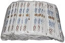 業務用 袋入り 割り箸 紙 完封 波柄 白樺 元禄箸 楊枝入り 500膳 PK-007
