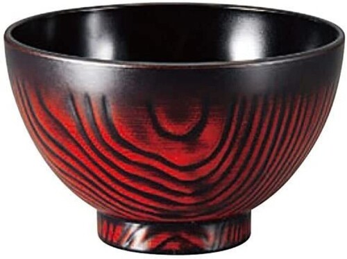Rakuten - J-kitchens 4寸栗木目汁椀 曙内黒 日本製 12.1x7.6cm 食器 No14