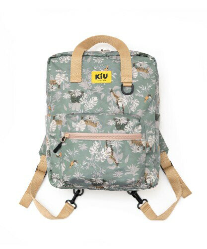 KiU キウ キッズ2wayレッスンバッグ KIDS 2way LESSON BAG 防水 撥水 リュック バックパック 鞄 通園 通学 習い事 小学生 男の子 女の子 かわいい おしゃれ 親子コーデ お揃い サファリアニマル KE
