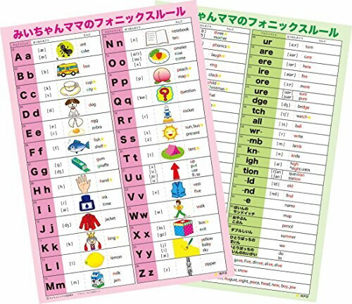 みいちゃんママの英語教室(Miichanmamanoeigokyoushitsu) A4サイズみいちゃんママのフォニックスルール一覧表10枚入(同じものが10枚入っています) 1
