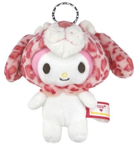 NICI×サンリオキャラクターズ マスコットキーリング マイメロディ×ピンクレパード