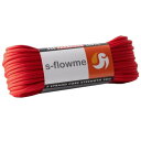 スフローム(s-flowme) パラコード 7芯 4mm x 30m 全60色 耐荷重 250kg クラフト パラコード アクセサリー アウトドア キャンプ テント タープ 用固定用紐 ガイロープ ロープ A03 レッド