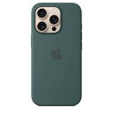 Apple カメラコントロールとMagSafe対応iPhone 16 Proシリコーンケース - レイクグリーン ???????