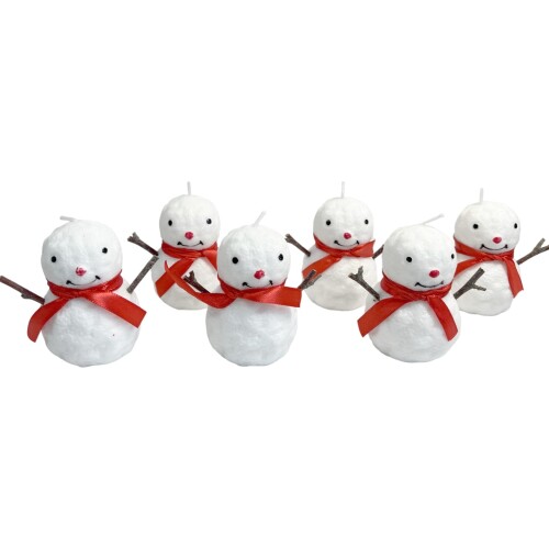 Rakuten - キューフラ(Q-FLA) クリスマス インテリア スノーキャンドル (小) 6個セット 置物 ぬいぐるみ クリスマス 飾り 室内 インテリア デコレーション 830029