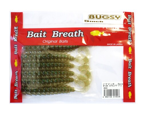 Bait Breath(ベイトブレス) ワーム バグズィー5.0#124 シナモン/グリーン Length:5inch 入数:6本 複雑な波動でビッグフィッシュを誘惑。 大ムカデなどの多足昆虫をデフォルメしたシルエットが特徴です。複雑かつ精巧な形状のフィンは、あえて小さな波動を起こすように水流を受けすぎないデザインにしました。フィンとボディー、カーリーテイルが生み出す3つの異なる波動が絡み合い、独特の存在感をアピール。ザリガニやエビ類が動く際の波動をリアルに演出するだけでなく、スイミング時はベイトフィッシュライクなアクションも可能です。 琵琶湖や霞ヶ浦をはじめとするビッグレイクから河川や小規模な野池まで、フィールドを選ばずに活躍。テキサスリグやダウンショットリグ、キャロライナリグにマッチするほか、ラバージグのトレーラとしても重宝します。カラーはウォーターメロン/シードやバグカラー、パープルウイニーなど、テスト時に実績の高かった7色にさらに4色を加えた11色をラインナップ。 商品コード20067664538商品名Bait Breath(ベイトブレス) ワーム バグズィー5.0#124 シナモン/グリーン※他モールでも併売しているため、タイミングによって在庫切れの可能性がございます。その際は、別途ご連絡させていただきます。※他モールでも併売しているため、タイミングによって在庫切れの可能性がございます。その際は、別途ご連絡させていただきます。