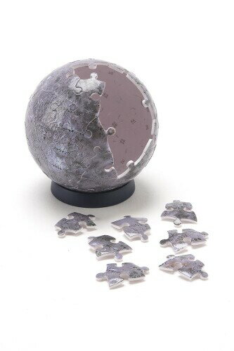 やのまん(Yanoman) 60ピース ジグソーパズル 3D球体パズル 水星儀 THE MERCURY Ver.3 (直径約7.6cm) 2003-504 ピース請求はがき 台座 組立見本付き 内側が空洞の球体パズル 完成サイズ直径7.6c...