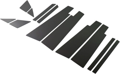 BRIGHTZ キャロル HB25S 鏡面ステンレスブラックメッキピラーパネル バイザー有用 12PC HB25 HB B25 25 キヤロル 21611