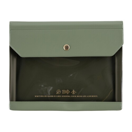 ほぼ日手帳 aileron/ドキュメントケース A6サイズ用(オリーブ) 手帳アクセサリー