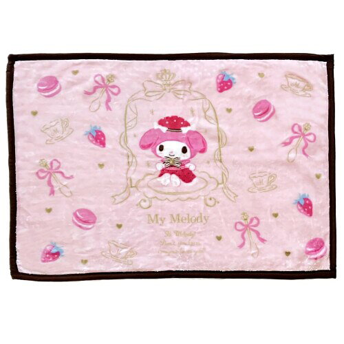 野村タオル(Nomura Towel) あったか ニューマイヤー ひざかけ マイメロディ 70cm×100cm フランネル 軽量 厚手 秋 冬用