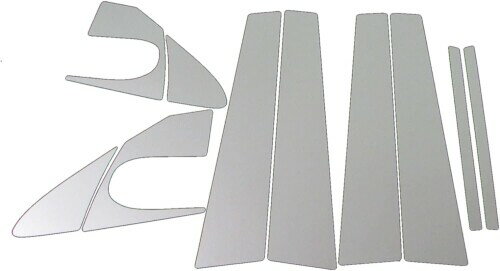 BRIGHTZ カローラランクス 121 122 123 124 超鏡面ステンレスメッキピラーパネル バイザー無用 10PC NZE121 NZE124 ZZE122 ZZE123 ZZE124 NZE ZZE E121 E122 E123 E124 120 カローラ ランクス