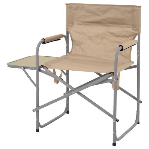 武田コーポレーション アウトドア レジャーチェア キャンプ 80×48×78cm ブラウン ディレクターズチェアサイドテーブル付 DC26-80WT(BR) サイズ仕様:サイドテーブル展開時全体は約幅80×奥行48×高さ78cm、チェア単体は約幅56×奥行48×高さ78cm、テーブル部分は約幅24×奥行37.5×厚み1.95cm、座面高さは約42.6cmです 材質構成:チェアの構造部材は金属(鋼)とポリプロピレン、張り材はポリエステル、表面加工は金属部にエポキシポリエステル塗装、張り材にPVCコーティング、テーブルの甲板表面材は合成樹脂化粧繊維板(メラミン樹脂)を使用しています 耐荷重性能:チェアは80kg、サイドテーブルは2kgまでの重量に対応しています ※耐荷重の値は試験値であり保証値ではございません 製品重量:全体の重量は約3.7kgです。 サイドテーブル付き:飲み物やランタン、小物を手元に置けるサイドテーブルが付属しており、BBQや焚き火の時間に便利です 収納性:使わない時はコンパクトに収納可能で、車載や積み下ろしもスムーズに行えます 飲み物やランタン、小物を手元に置けるサイドテーブル付きでBBQや焚き火の時間に便利。 使わない時はコンパクトに収納可能でき、車載 ■積み下ろしもスムーズでキャンプに最適です。 自然に馴染むカラーで、キャンプサイトの雰囲気を損ないません。 商品コード20082214553商品名武田コーポレーション アウトドア レジャーチェア キャンプ 80&times;48&times;78cm ブラウン ディレクターズチェアサイドテーブル付 DC26-80WT(BR)型番DC26-80WT(BR)サイズ80&times;48&times;78cmカラーブラウン※他モールでも併売しているため、タイミングによって在庫切れの可能性がございます。その際は、別途ご連絡させていただきます。※他モールでも併売しているため、タイミングによって在庫切れの可能性がございます。その際は、別途ご連絡させていただきます。