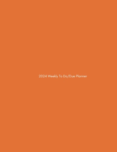 2024 Weekly To Do/Due Planner - Orange - Regular: Manage important due dates and plan the steps to get it done Great for middle school, high school, ... graduate school students, and professionals. 商品コード20082208554商品名2024 Weekly To Do/Due Planner - Orange - Regular: Manage important due dates and plan the steps to get it done Great for middle school, high school, ... graduate school students, and professionals.※他モールでも併売しているため、タイミングによって在庫切れの可能性がございます。その際は、別途ご連絡させていただきます。※他モールでも併売しているため、タイミングによって在庫切れの可能性がございます。その際は、別途ご連絡させていただきます。