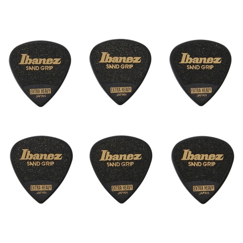Ibanez 滑り止め素材を使用したピック Grip Wizard Series Sand Grip Pick 6枚パッ...