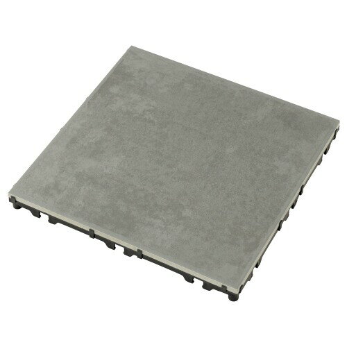 タカショー ジョイントデッキ 敷くだけタイル 磁器 ダークグレー 9枚組 敷くだけデッキ 磁器タイル DIY..